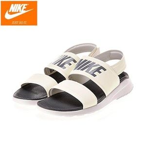 ❤️ NIKE Tanjun Sandal Gunsmoke Beige/Gray Womens